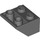 LEGO Dark Stone Gray Slope 2 x 2 (45°) Inverted with Flat Spacer Underneath (3660)