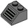 LEGO Dark Stone Gray Slope 2 x 2 (45°) with Ventilation Grille with Horizontal Bars (3039 / 73908)