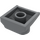 LEGO Gris pierre foncé Pente 2 x 2 x 0.7 Incurvé sans extrémité incurvée (41855)