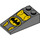 LEGO Gris piedra oscuro Con pendiente 2 x 4 (18°) con Batman logo (30363 / 68184)