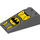 LEGO Gris piedra oscuro Con pendiente 2 x 4 (18°) con Batman logo (30363 / 68184)