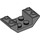 LEGO Dark Stone Gray Slope 2 x 4 (45°) Double Inverted with Open Center (4871)