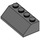 LEGO Dark Stone Gray Slope 2 x 4 (45°) with Rough Surface (3037)