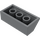 LEGO Dunkles Steingrau Steigung 2 x 4 (45°) mit rauer Oberfläche (3037)