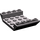 LEGO Dunkles Steingrau Steigung 4 x 6 (45°) Doppelt Invertiert mit Open Center ohne Löcher (30283 / 60219)