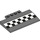 LEGO Gris pierre foncé Pente 5 x 8 x 0.7 Incurvé avec Checkered Line (15625 / 33368)