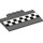 LEGO Donker Steengrijs Helling 5 x 8 x 0.7 Gebogen met Checkered Line (15625 / 33368)