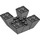 LEGO Dark Stone Gray Slope 6 x 6 x 2 (65°) Inverted Quadruple (30373)