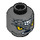 LEGO Dark Stone Gray Snike Head (Safety Stud) (3626 / 98852)