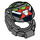 LEGO Dark Stone Gray Space Helmet with Team Extreme Logo (87781 / 90039)