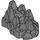 LEGO Dunkles Steingrau Mit Stacheln versehen Felsen Armor (11268)