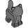 LEGO Dark Stone Gray Standing Cat with Short Tail Up (80686)