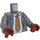 LEGO Dark Stone Gray Stanley Hudson Minifig Torso (973 / 76382)
