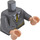 LEGO Dark Stone Gray Susan Bones Minifig Torso (973 / 76382)