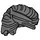 LEGO Dark Stone Gray Swept Back Wavy Tousled Hair (43753 / 61183)