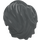 LEGO Dark Stone Gray Swept Back Wavy Tousled Hair (61183)