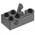 LEGO Dark Stone Gray Technic Brick 2 x 4 with 5 Studs, Axle Hole and Pin Launching Lever (61185)
