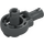 LEGO Dark Stone Gray Technic Click Rotation Bushing with Two Pins (47455)