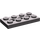 LEGO Dunkles Steingrau Technic Platte 2 x 4 mit Löcher (3709)