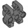 LEGO Dark Stone Gray Technic Power Functions Linear Actuator Motor Mount (61905)