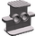 LEGO Dark Stone Gray Technic Rubber Band Holder Small with Pinholes (41752)