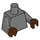 LEGO Dark Stone Gray Teebo Minifig Torso (973 / 76382)