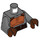 LEGO Dark Stone Gray The Armorer Minifig Torso (973 / 76382)