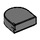 LEGO Gris pierre foncé Tuile 1 x 1 Demi Oval (24246 / 35399)