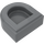 LEGO Gris pierre foncé Tuile 1 x 1 Demi Oval (24246 / 35399)