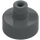 LEGO Dark Stone Gray Tile 1 x 1 Round with Hollow Bar (20482 / 31561)