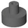 LEGO Gris pierre foncé Tuile 1 x 1 Rond avec Hollow Barre (20482 / 31561)