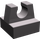 LEGO Gris pierre foncé Tuile 1 x 1 avec Agrafe (Pas de coupe au centre) (2555 / 12825)