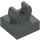 LEGO Dark Stone Gray Tile 1 x 1 with Clip (Raised &quot;C&quot;) (15712 / 44842)