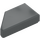 LEGO Dunkles Steingrau Fliese 1 x 2 45° Abgewinkelt Cut Rechts (5092)