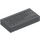 LEGO Donker Steengrijs Tegel 1 x 2 met PC Keyboard Patroon met groef (46339 / 50311)