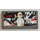 LEGO Dark Stone Gray Tile 1 x 2 with Racer Live on TV Sticker with Groove (3069 / 30070)