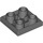 LEGO Dark Stone Gray Tile 2 x 2 Inverted (11203)