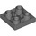 LEGO Dunkles Steingrau Fliese 2 x 2 Invertiert (11203)