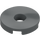 LEGO Donker steengrijs Tegel 2 x 2 Rond met Gat in het midden (15535)