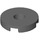 LEGO Dark Stone Gray Tile 2 x 2 Round with Hole in Center (15535)