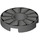 LEGO Dark Stone Gray Tile 2 x 2 Round with Hole in Center with Rotor Blades (15535 / 21605)