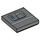 LEGO Dark Stone Gray Tile 2 x 2 with Gonk Control Panel with Groove (3068 / 18088)