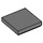 LEGO Dark Stone Gray Tile 2 x 2 with Groove (3068)