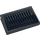 LEGO Dark Stone Gray Tile 2 x 3 with Black and Dark Stone Gray Vents Sticker (26603)