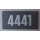 LEGO Dark Stone Gray Tile 2 x 4 with &quot;4441&quot; Sticker (87079)