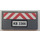 LEGO Dark Stone Gray Tile 2 x 4 with &#039;KB 3366&#039;, Red and White Danger Stripes Sticker (87079)
