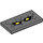 LEGO Dark Stone Gray Tile 2 x 4 with Rock Creature Face (34304 / 87079)