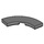 LEGO Dark Stone Gray Tile 3 x 3 Curved Corner (79393)