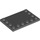 LEGO Dark Stone Gray Tile 4 x 6 with Studs on 3 Edges (6180)