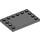 LEGO Gris pierre foncé Tuile 4 x 6 avec Goujons sur 3 Edges (6180)
